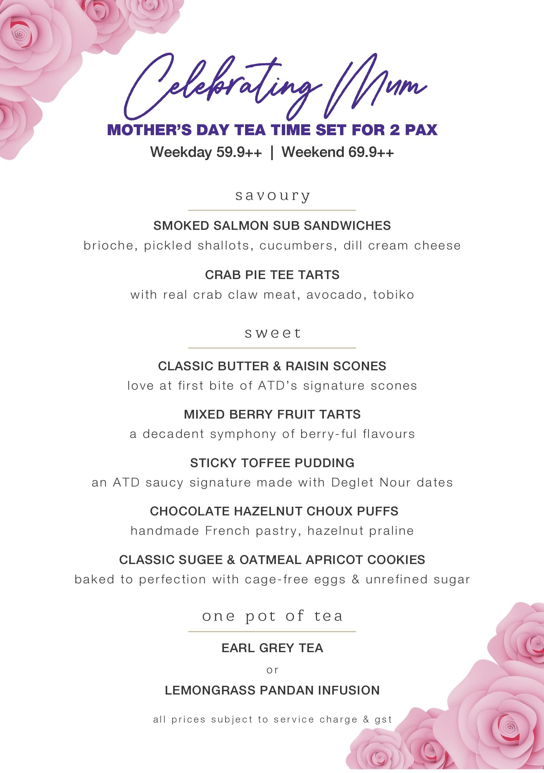 Mother's Day Teat Time Set for 2 pax