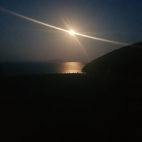 full moon over Keem Bay, Achill Island by Liwu Jewellery 