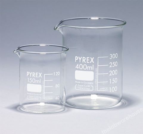 Beaker Pyrex Glass Low Form Graduated With Spout 1000ml Thelabwarehouse Com