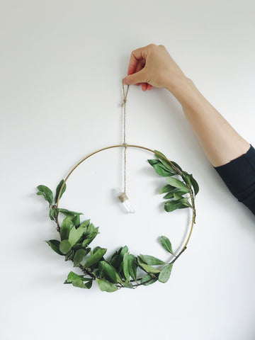 wreath making diy crystal eco friendly