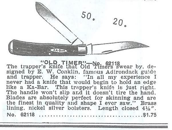 old timer catalog entry