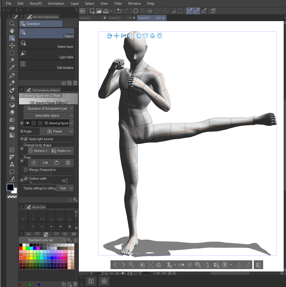 SET - Crouching Poses + Body Type - CLIP STUDIO ASSETS