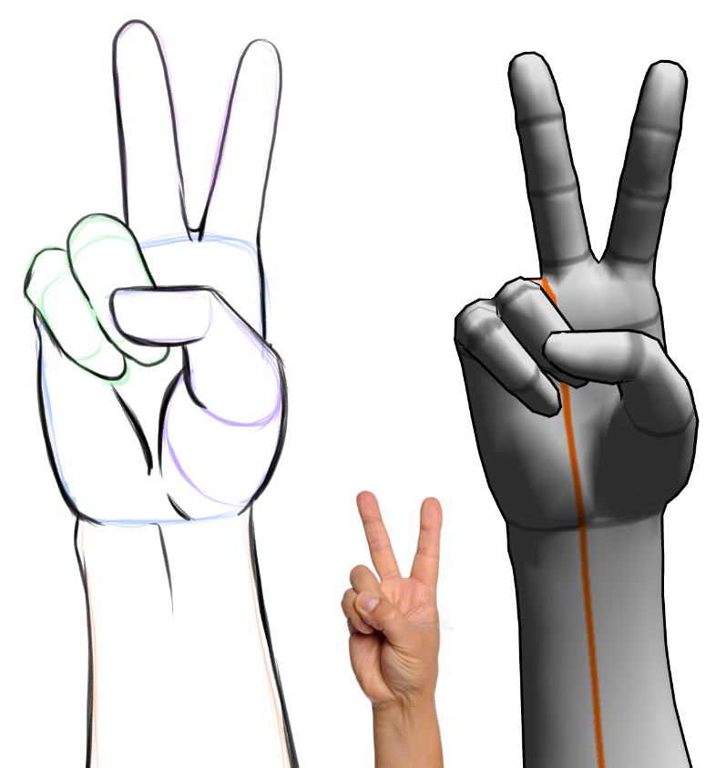 Hand Peace Sign Drawing At Getdrawings  Hand Peace Sign Clip Art  333x500  PNG Download  PNGkit