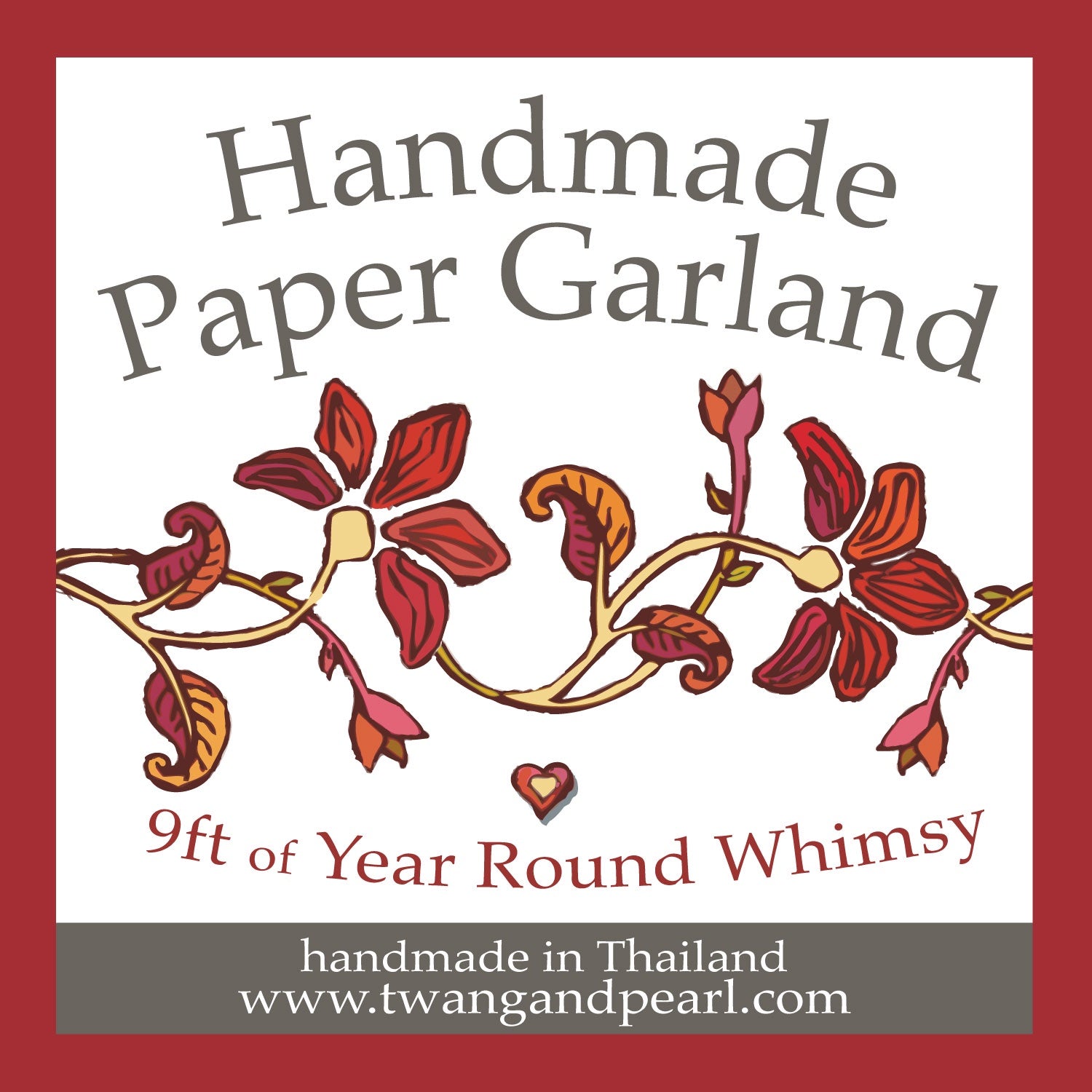 handmade paper garland