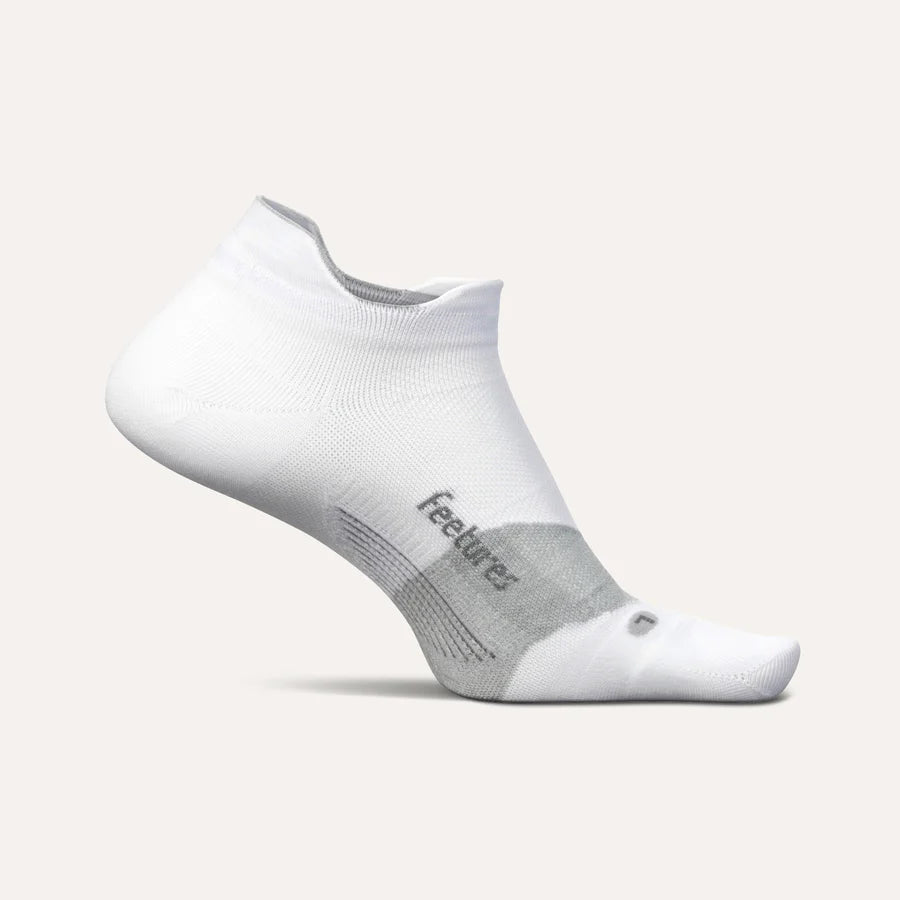 Feetures Elite Ultra Light No Show Tab Sock - White