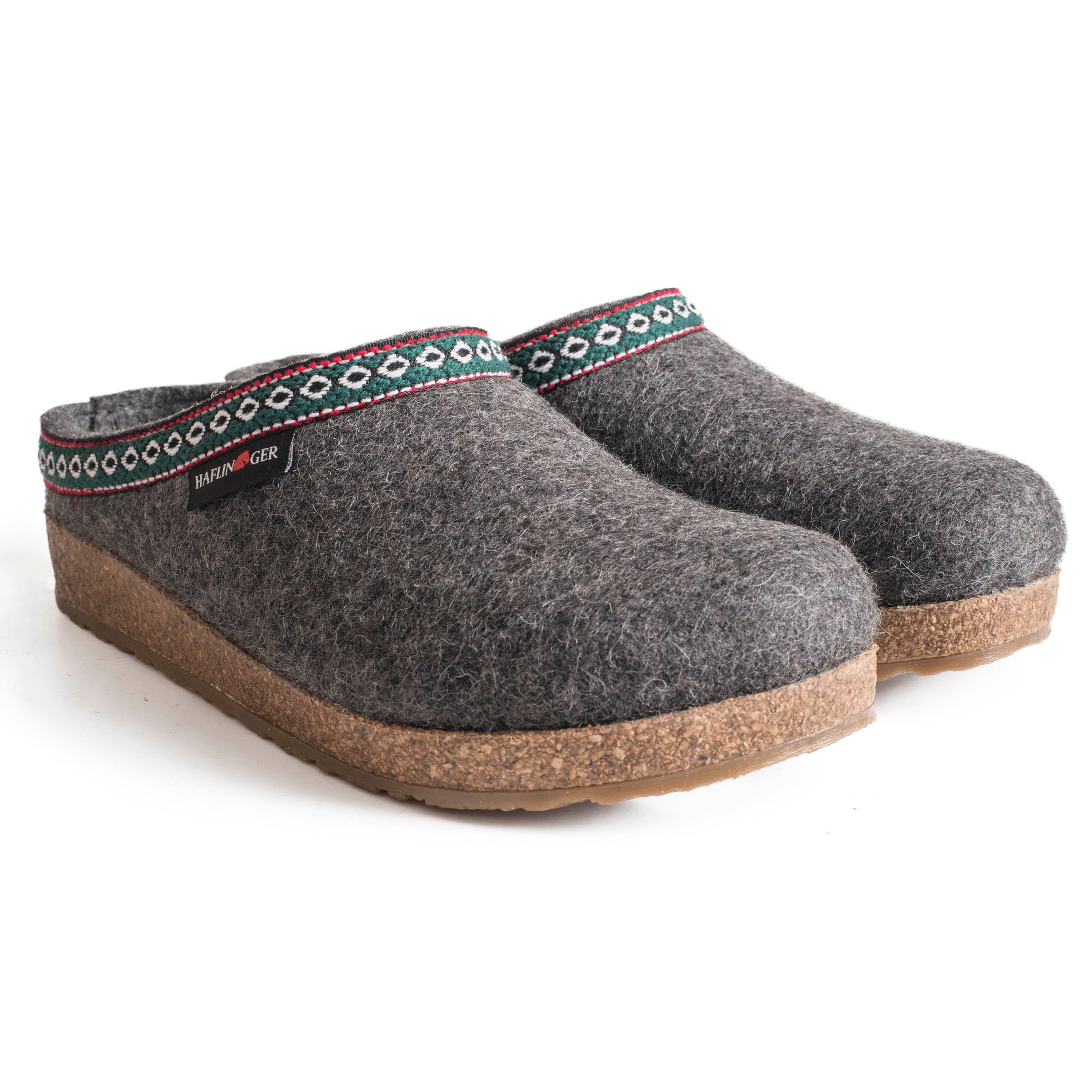 Haflinger GZ Wool Clog - Grey 