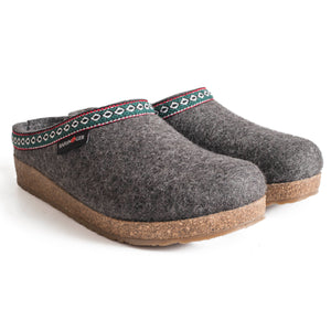 haflinger mens wool clogs