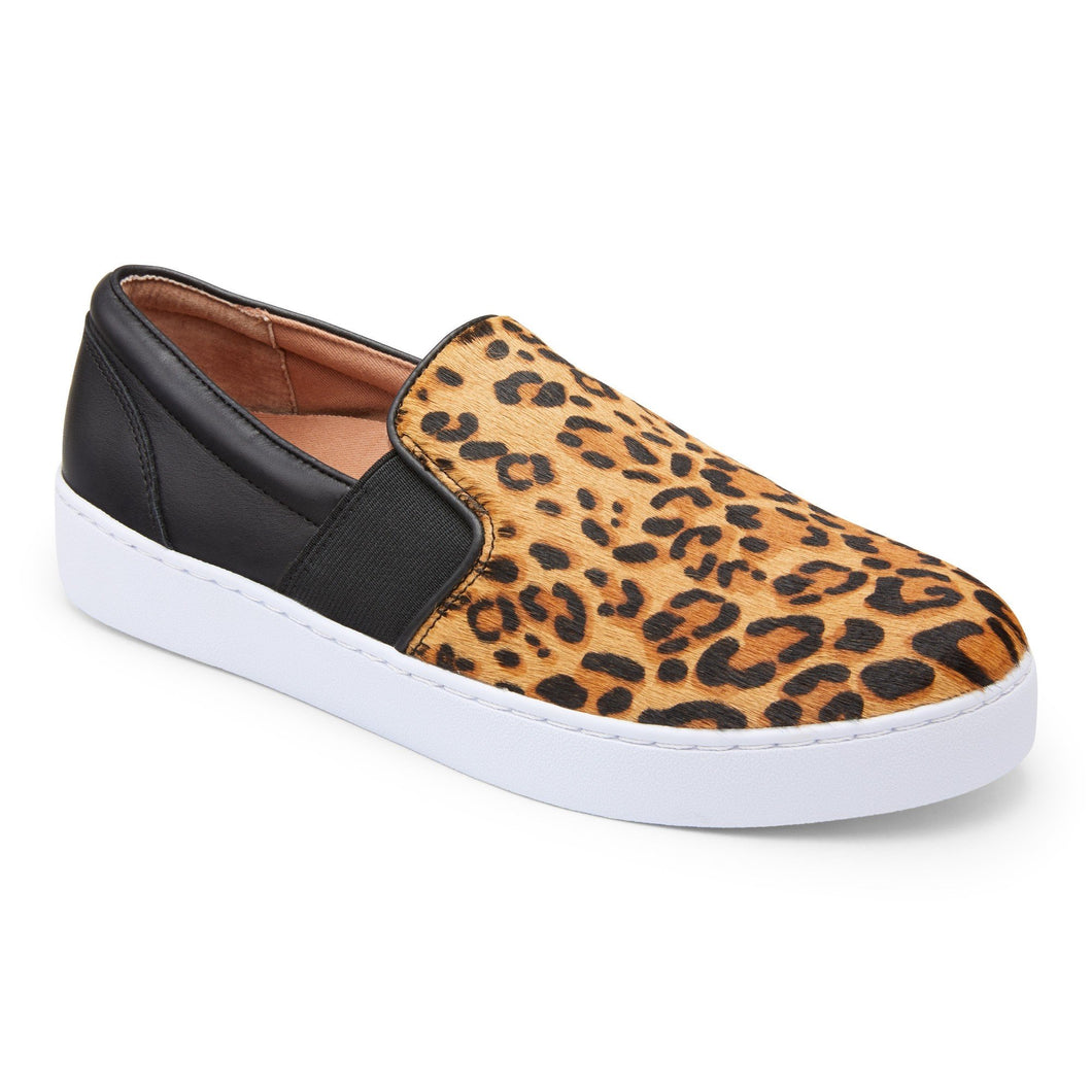 Demetra Slip-On Sneaker - Tan Leopard | Comfortable Shoes – Pedestrian Shops
