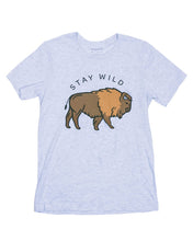 Stay Wild Bison Tee - Ash