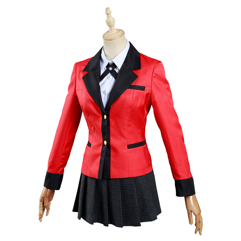 Kakegurui: Compulsive Gambler Yomoduki Runa Shirt Skirt Outfits Hallow