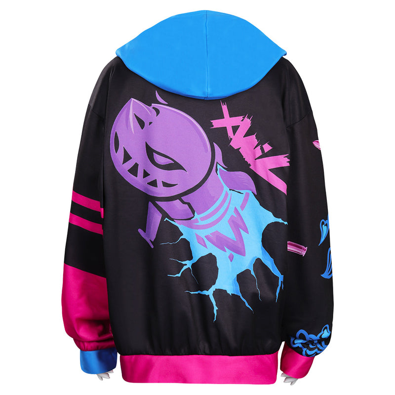 Arcane: League of Legends Jinx LOL Hoodie Hooded Sweatshirt Cosplay Co