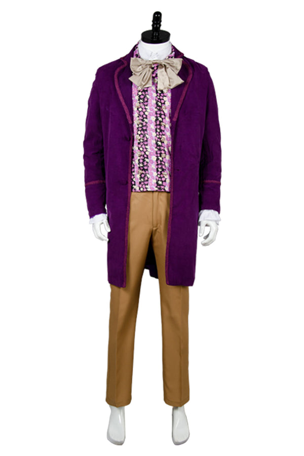 Charlie and the Chocolate Factory Willy Wonka Outfit Cosplay Costume