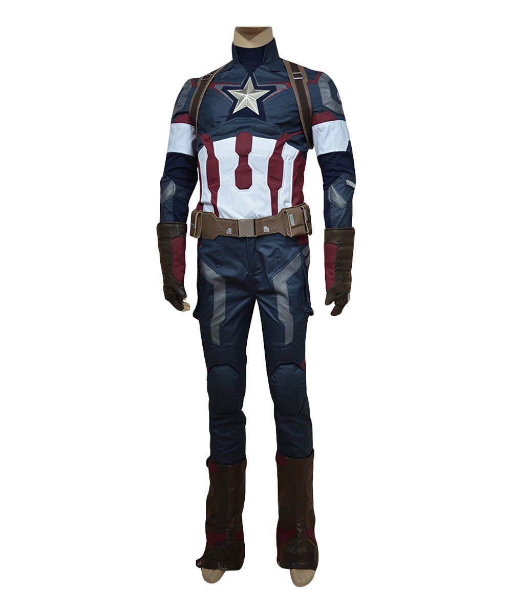 Avengers: Age of Ultron Captain America Steve Rogers Uniform Outfit Co