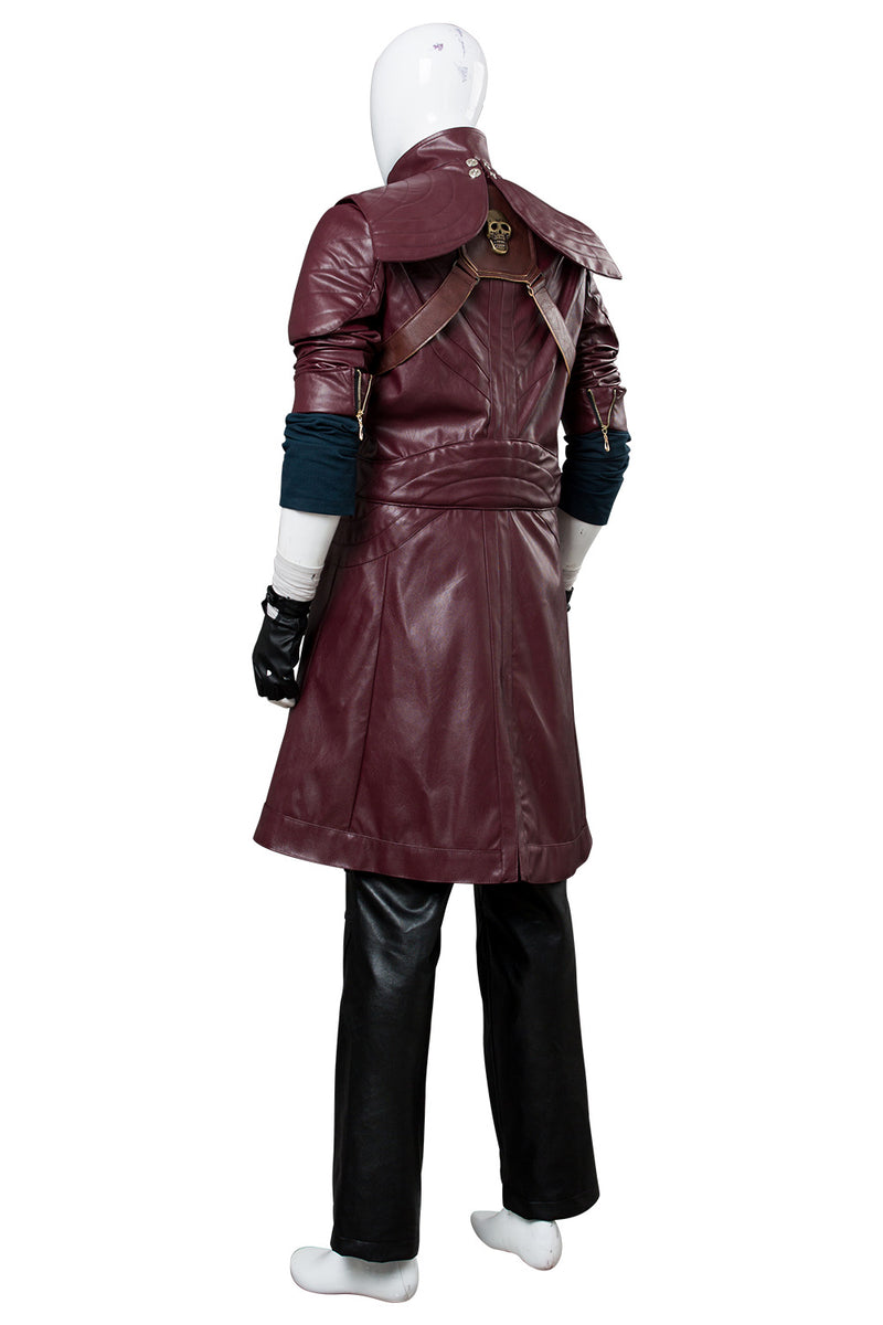 Devil May Cry V Dmc5 Dante Aged Outfit Leather Cosplay Costume 6018