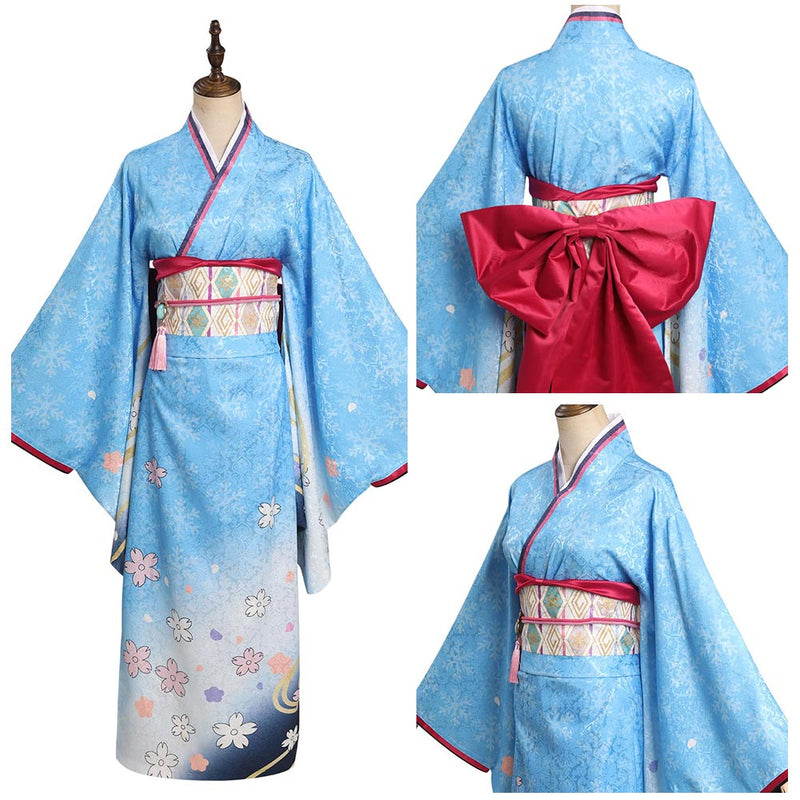 Genshin Impact x Sweets Paradise - Kamisato Ayaka Cosplay Costume Kimo