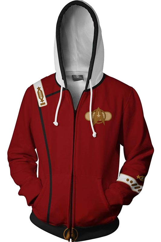 star trek zip up hoodie