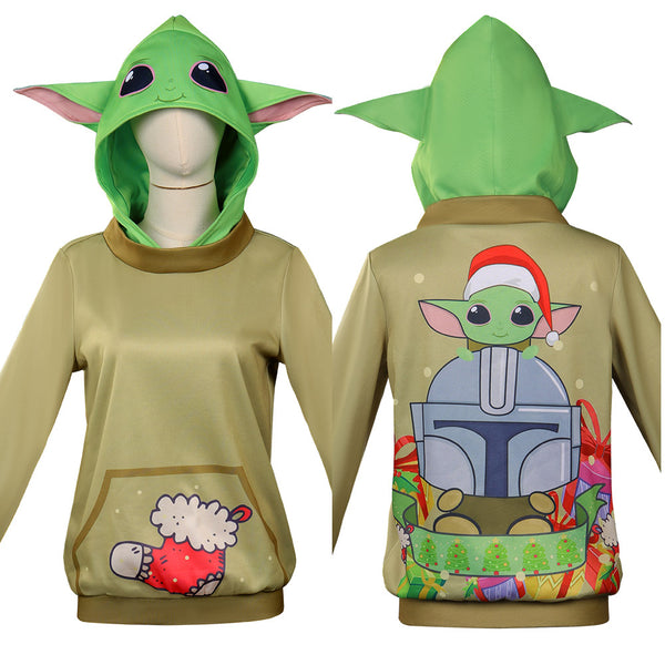 The Mando Baby Yoda Jumpsuit Sleepwear Cosplay Costume for Kids Childr