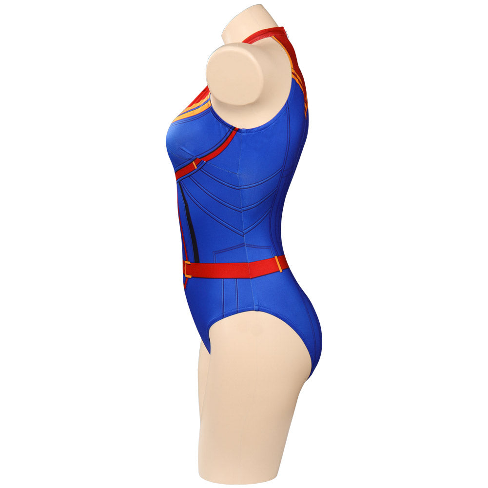 Captain Marvel Carol Danvers Original Design Cosplay Costume Sexy Swim 9167