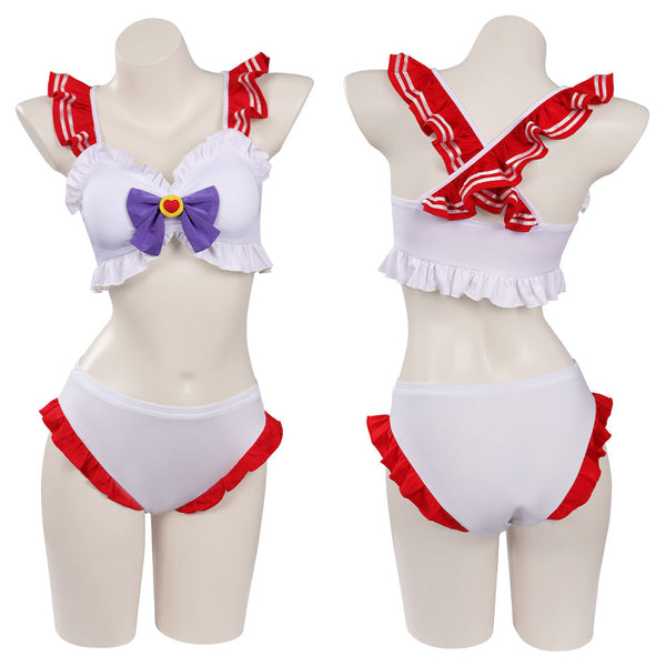 Buy BS Japan Anime Uniforms [Plus size Sailor Moon Costumes] Swimsuits  Bikini 3X-5X (22-32) (3X(22-24), Blue) Online at desertcartSeychelles