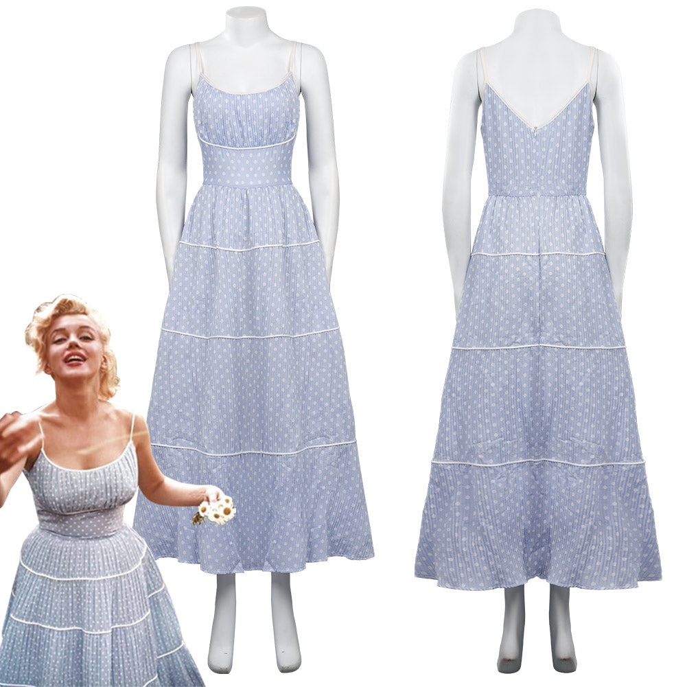 BLonde：Norma Jeane Cosplay Costume Dress Outfits Halloween Carnival Pa