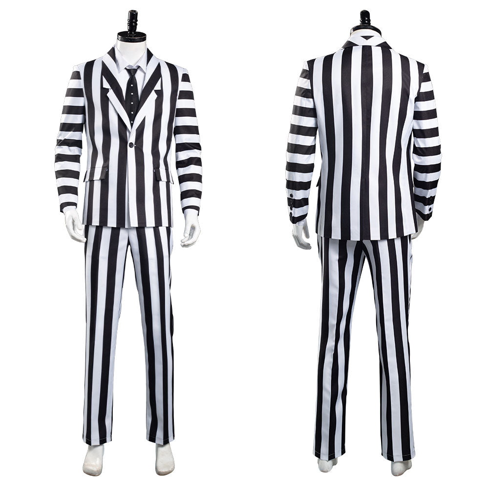 black and white striped shirt halloween