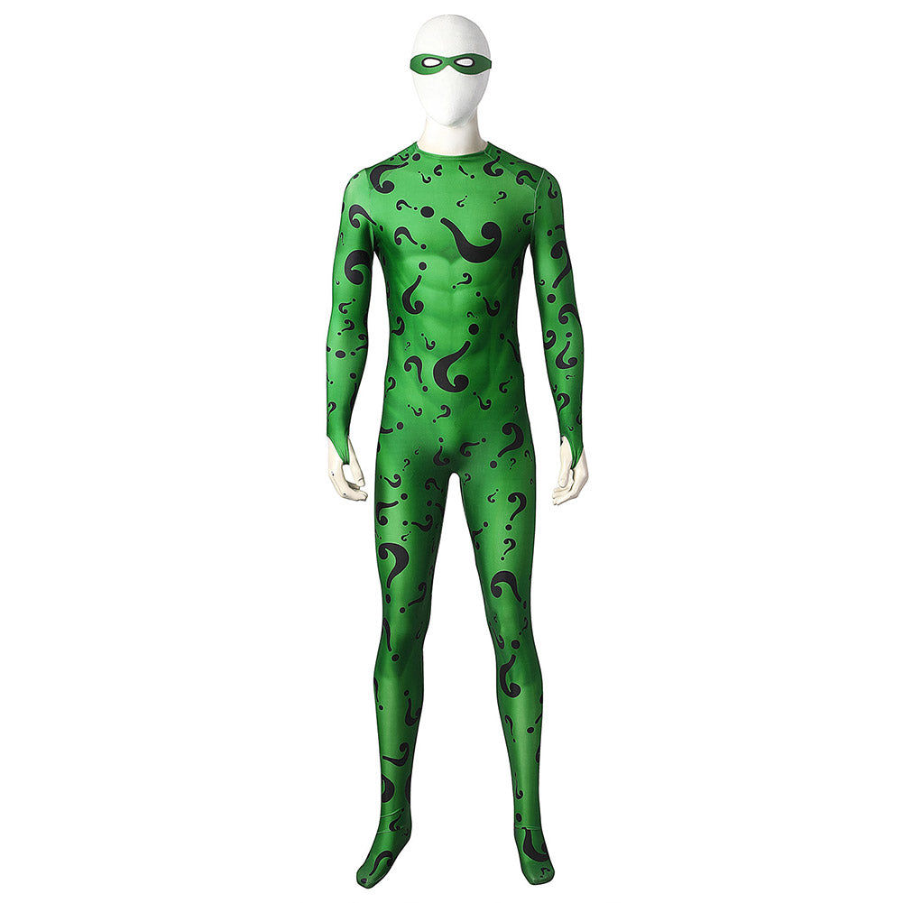 The Batman 2022-Riddler Cosplay Costume Jumpsuit Outfits Halloween Car
