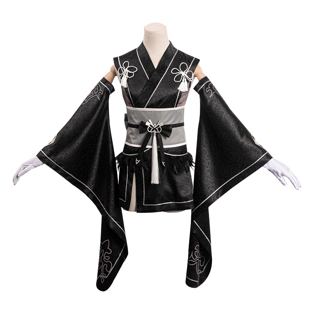 NieR:Automata - 2B Kimono Cosplay Costume Outfits Halloween Carnival P