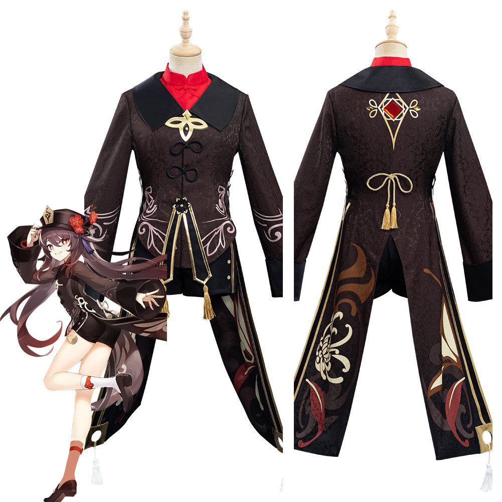 Genshin Impact Hutao Outfits Halloween Carnival Suit Cosplay Costume 8535