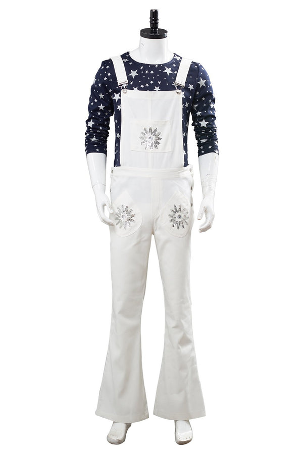 Rocketman Elton John Costumes Dodgers Jumpsuit Halloween Party Suit, M / Female