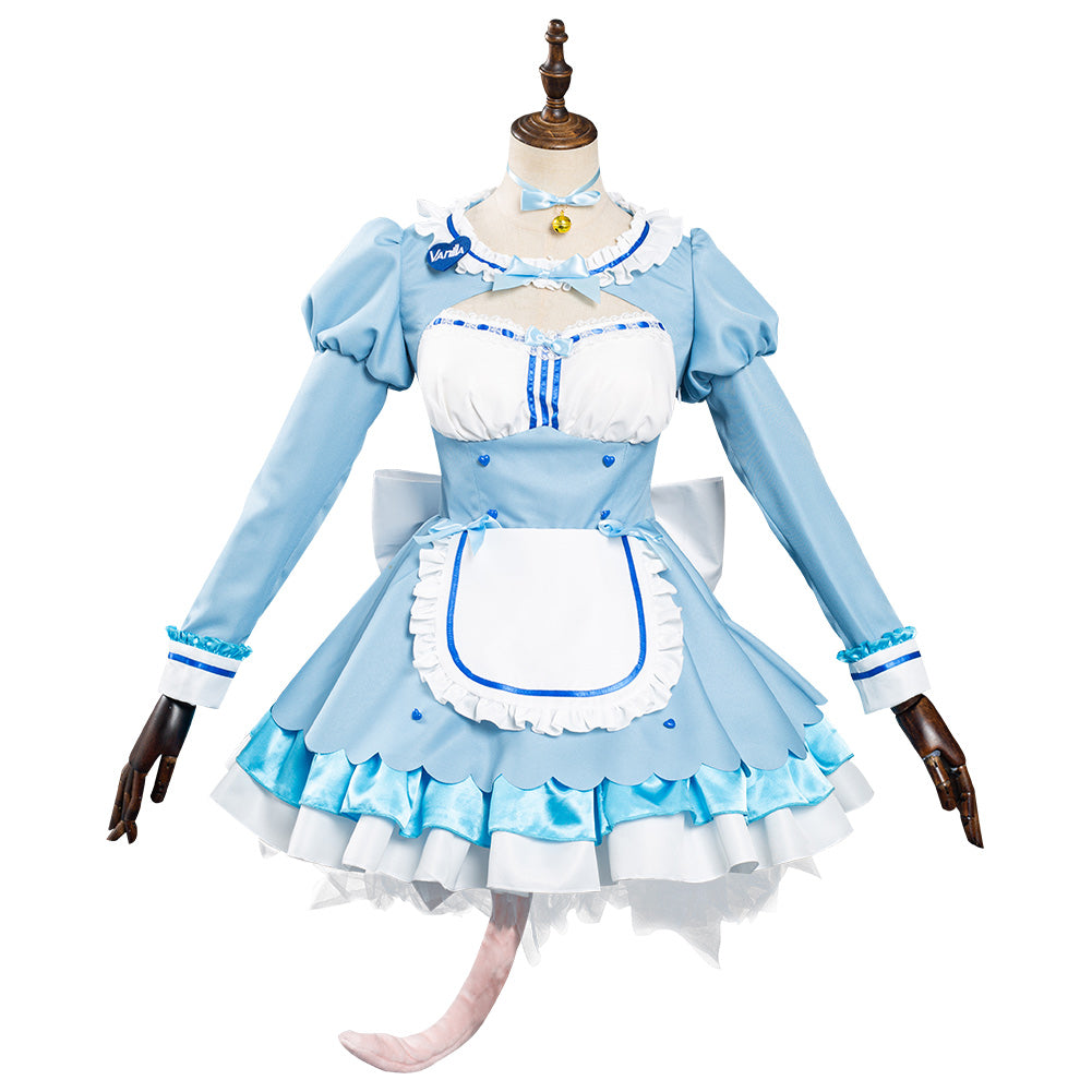 Nekopara Chocolavanilla Maid Dress Outfit Halloween Carnival Suit Cosplay Costume