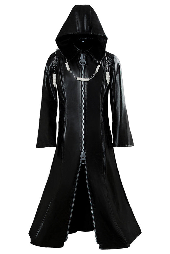 Organization XIII Kingdom Hearts II Cosplay Pleather Coat Costume New ...
