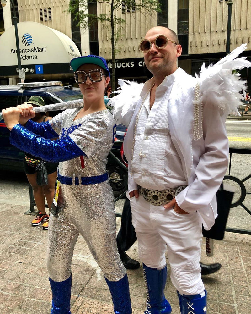 Rocketman Elton John Dodgers Baseball Uniform Cosplay Costume