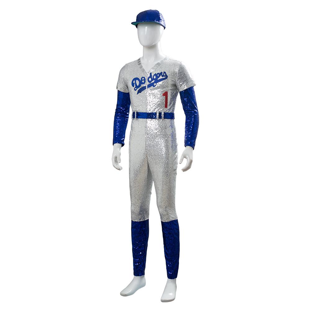 Home › Costumes › Rocketman Elton John Dodgers Baseball Uniform Cosplay