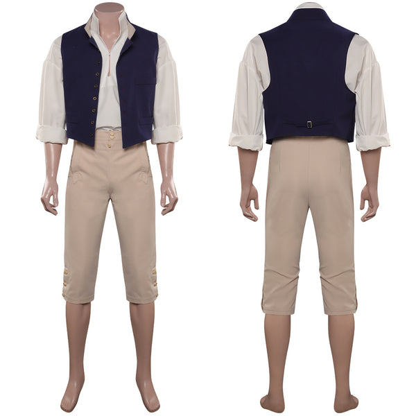 Frozen Hans Cosplay Costume Disney Hans Prince Shirt Vest Coat Pants Tie  Uniform Suit Adults Halloween Party Costume for Men