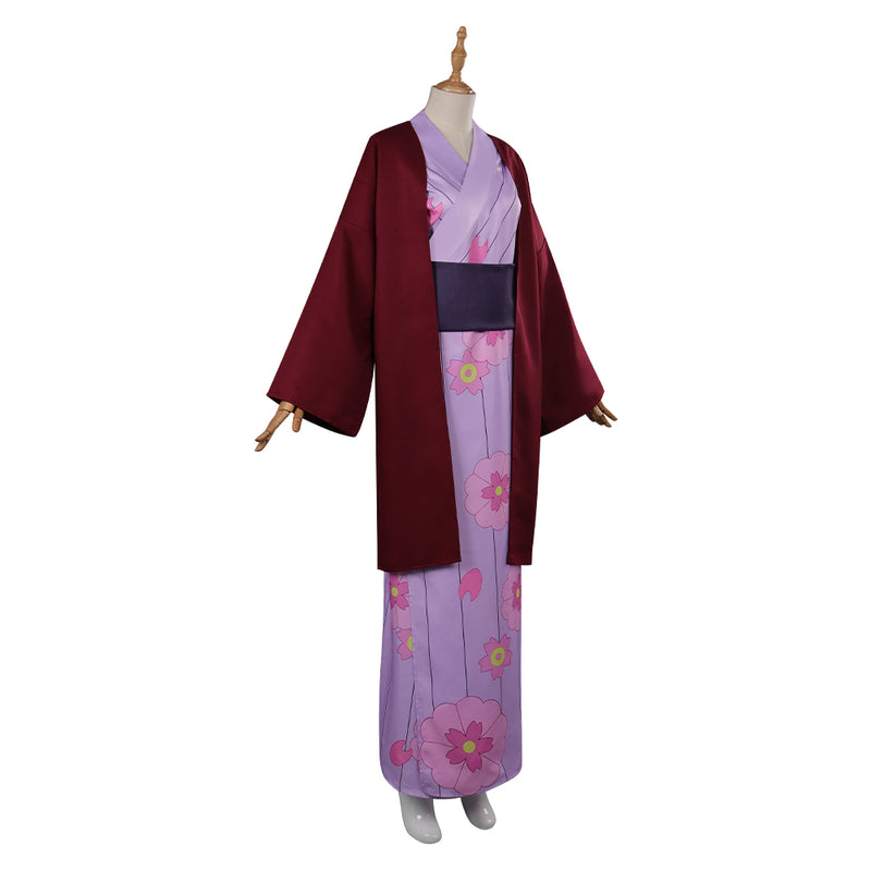 Kanroji Mitsuri Cosplay Costume Kimono Outfits Halloween Carnival Part