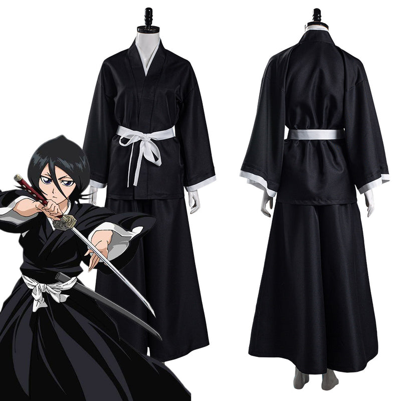 Halloween Japanese Bleach Kurosaki Ichigo Robe Cloak Coat Cosplay ...