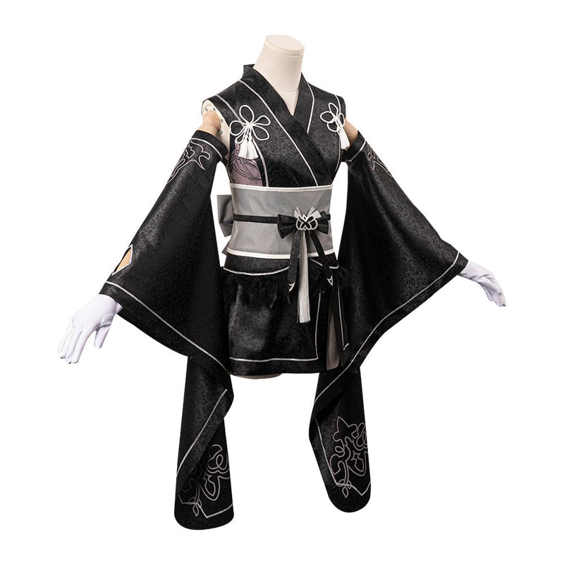 NieR:Automata - 2B Kimono Cosplay Costume Outfits Halloween Carnival P