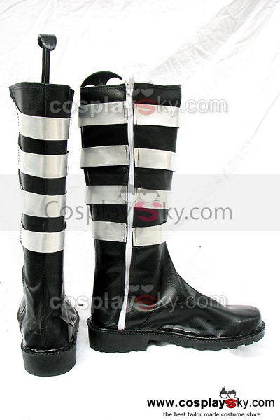 D.Gray-man Black Cosplay Boots Shoes Custom Made