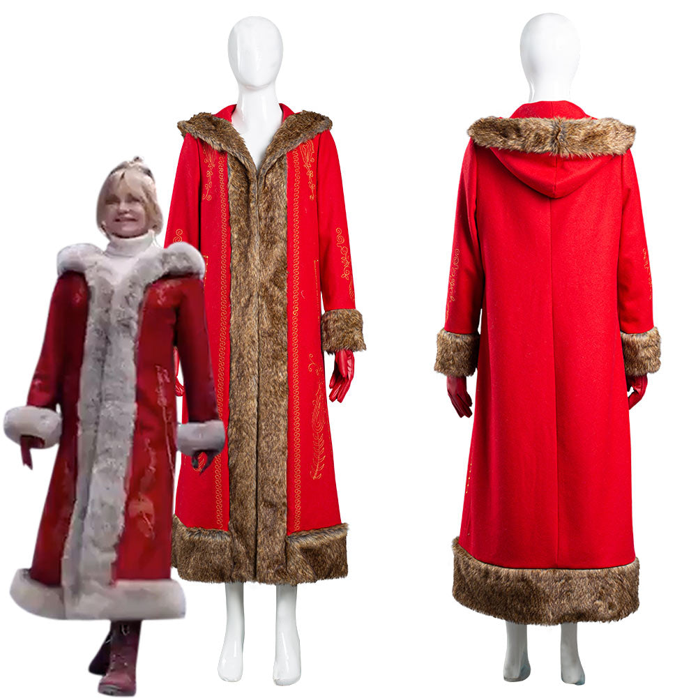 The Christmas Chronicles 2 Mrs. Claus Women Coat Halloween Carnival ...