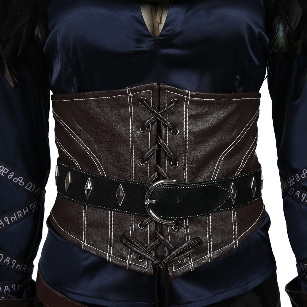 The Witcher 3: Wild Hunt Yennefer Top Skirt Outfits Halloween Carnival