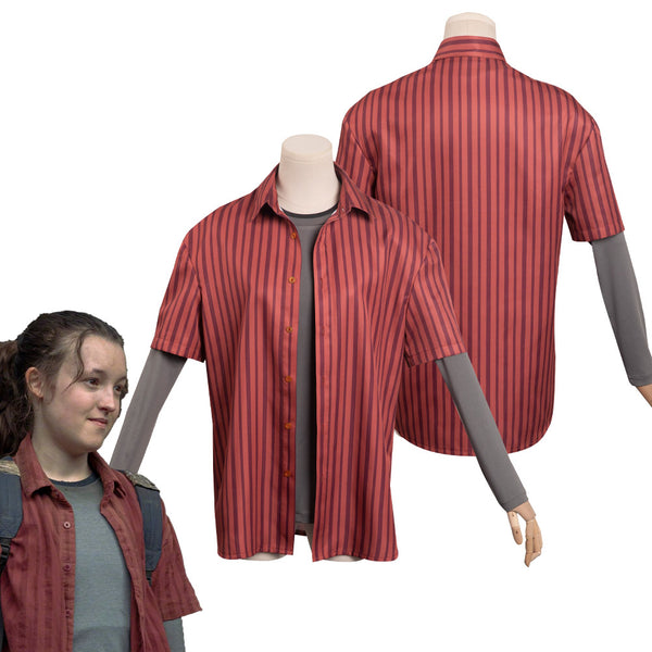 The Last of Us Ellie Cosplay T-shirt Costume Outfits Halloween Party Suit  Gift