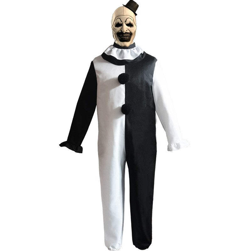 Terrifier 2 Art the Clown Cosplay Costume Uniform Mask Outfits Hallowe