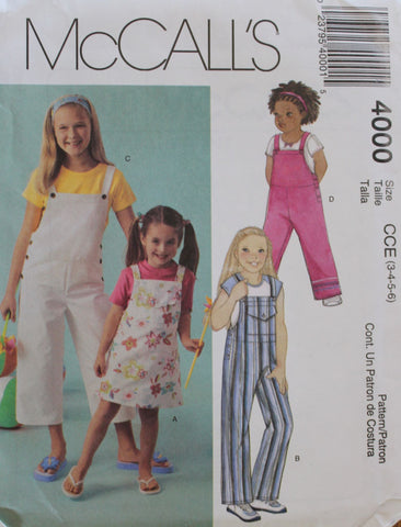 McCall's 8777 Tops for stretch knit Size: 4-6 Uncut Sewing Pattern