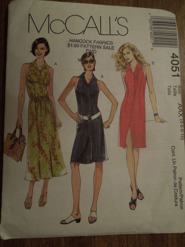 McCalls M5098, Misses Dresses, Uncut Sewing Pattern –