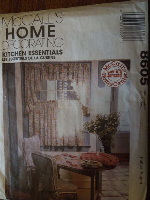 Mccalls 8605 Table Linens Chair Cushions More Uncut Sewing Pattern