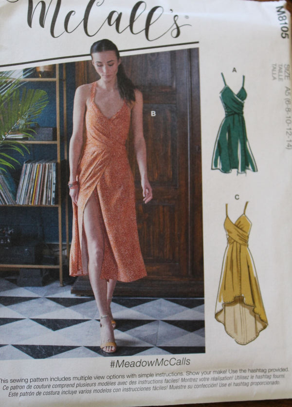 McCalls M5098, Misses Dresses, Uncut Sewing Pattern –