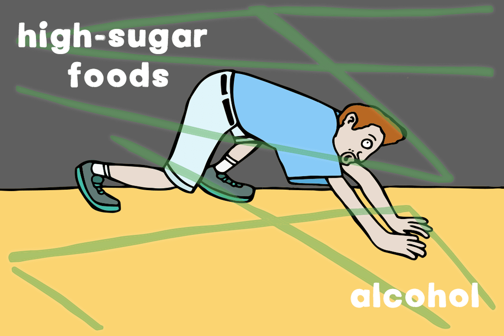 avoiding sugar and alcohol