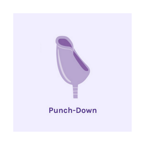 Menstrual Cup Punchdown Fold