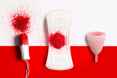 Period products and menstrual cups
