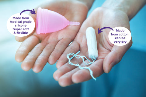 Menstrual cup vs tampon 